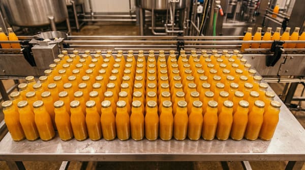 Organic turmeric juice used across wellness shots, golden milk, and beverage manufacturing